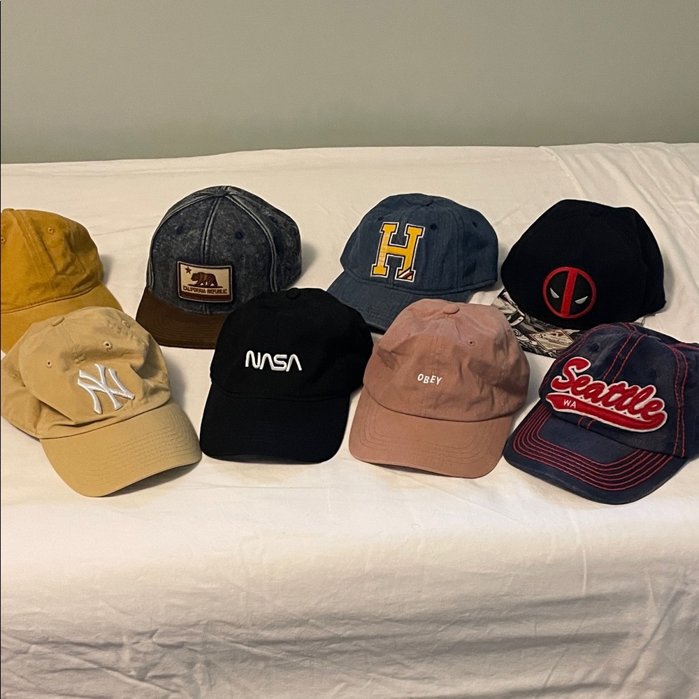 Men’s BaseBall Caps. Many NWOT.